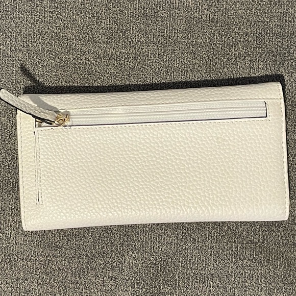 LODIS Kate Classic Mini Wallet White Genuine Leather Never Used - Picture 6 of 7